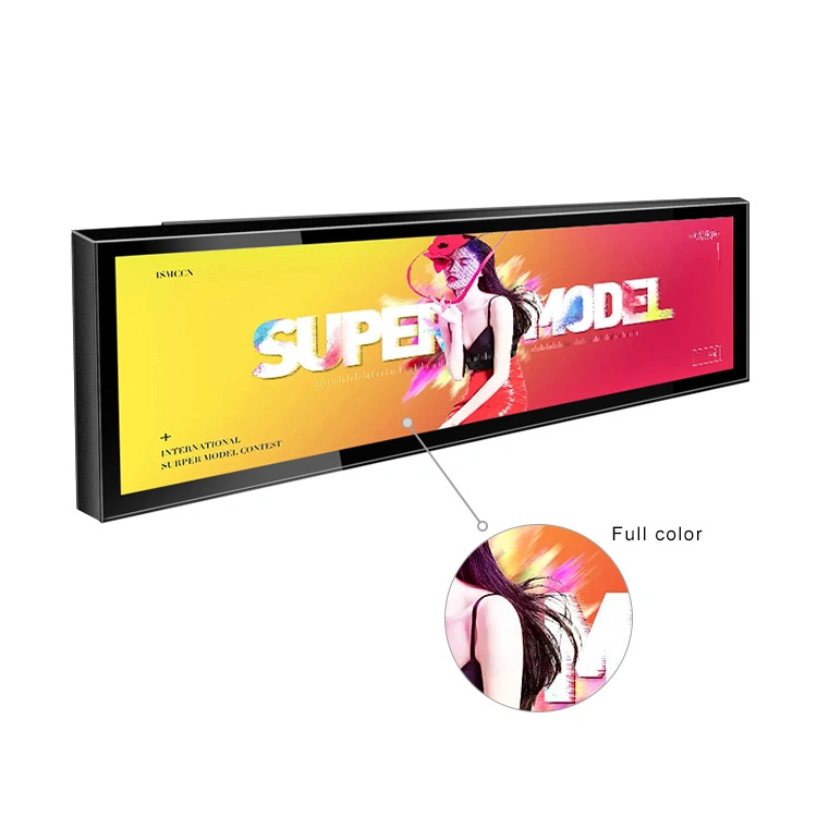 Stretched LCD 24 Inch 1920*360 HD Ultra Wide Stretched Bar LCD Screen Display Advertising Monitor