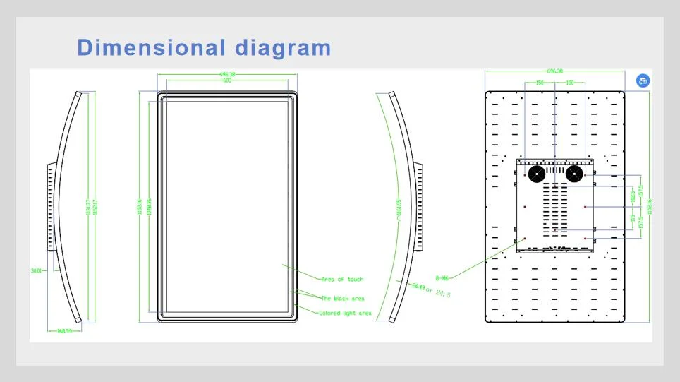 Factory Original 49inch 4K Interactive Display Curved Surface All-in-One Touch Screen Monitor