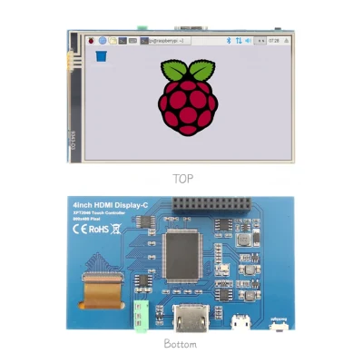 Плата управления ЖК-дисплеем 800X480 4 '' Монитор Raspberry Pi с входом HDMI с сенсорным управлением